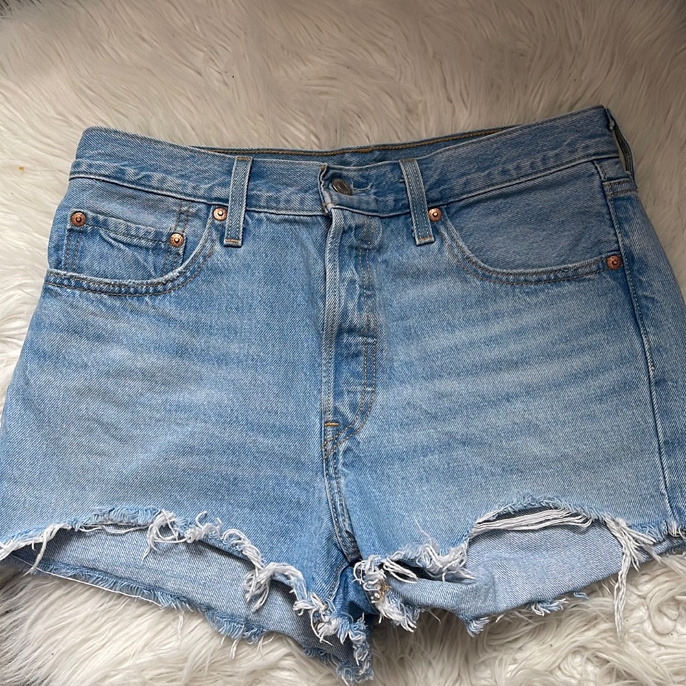 Womens Levi Denim Shorts